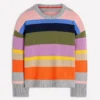 Lucy Relaxed Cotton Sweater Mutli, Rainbow Lucy Relaxed Cotton Sweater Mutli, Rainbow
