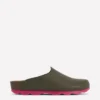 Lyla Colour Block Clogs Khaki/Pink Lyla Colour Block Clogs Khaki/Pink
