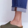 Lyla Colour Block Clogs Khaki/Pink Lyla Colour Block Clogs Khaki/Pink