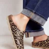 Lyla Colour Block Clogs Leopard