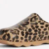 Lyla Colour Block Clogs Leopard