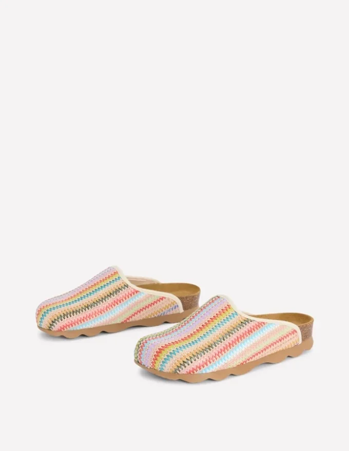 Lyla Colour Block Clogs Multi Weave Lyla Colour Block Clogs Multi Weave