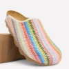 Lyla Colour Block Clogs Multi Weave Lyla Colour Block Clogs Multi Weave
