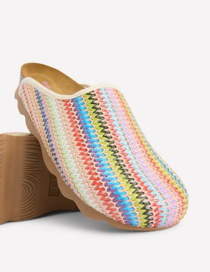 Lyla Colour Block Clogs Multi Weave Lyla Colour Block Clogs Multi Weave