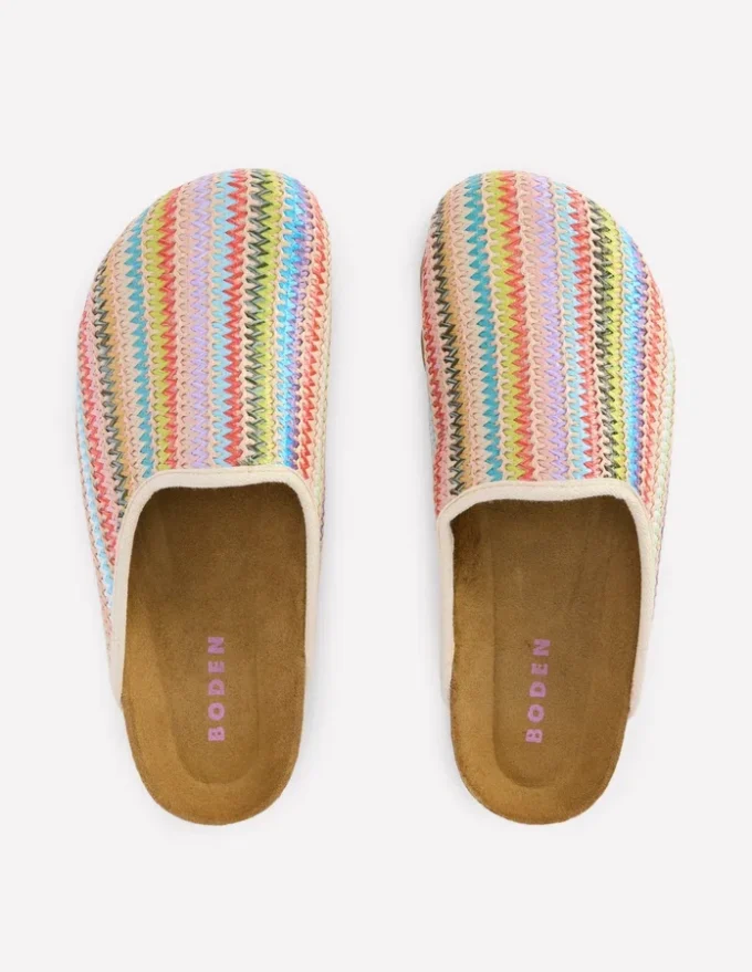 Lyla Colour Block Clogs Multi Weave Lyla Colour Block Clogs Multi Weave