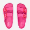 Lyla Double Buckle Sliders Pink/Red