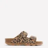 Lyla Printed Buckle Sliders Leopard