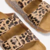 Lyla Printed Buckle Sliders Leopard