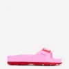 Lyla Single Buckle Sliders Pink/Red