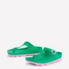Lyla Toe Post Sandals Green/Pink