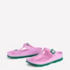 Lyla Toe Post Sandals Pink/Green