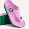 Lyla Toe Post Sandals Pink/Green