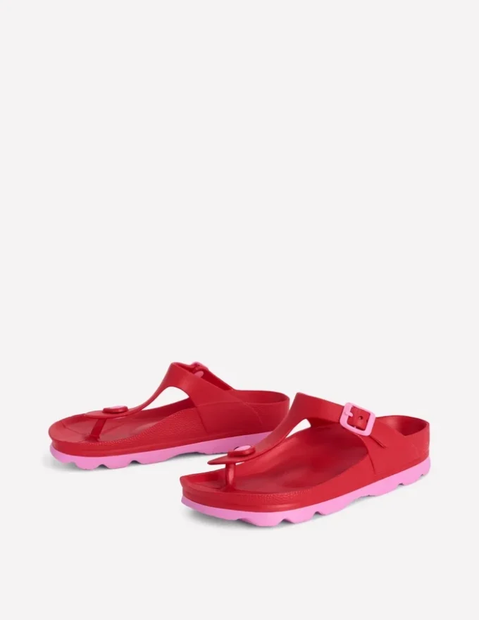 Lyla Toe Post Sandals Red/Pink