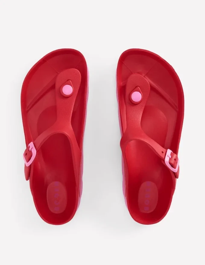 Lyla Toe Post Sandals Red/Pink