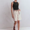 Lyra Ribbed Cotton Tank Black Lyra Ribbed Cotton Tank Black