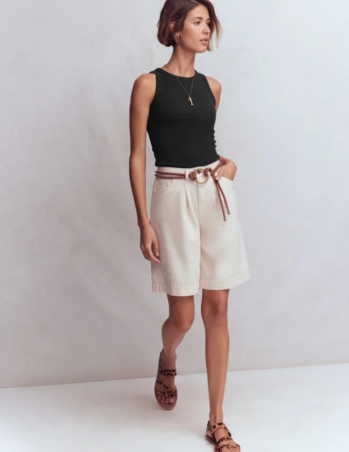 Lyra Ribbed Cotton Tank Black Lyra Ribbed Cotton Tank Black