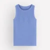 Lyra Ribbed Cotton Tank Cabin Blue Lyra Ribbed Cotton Tank Cabin Blue