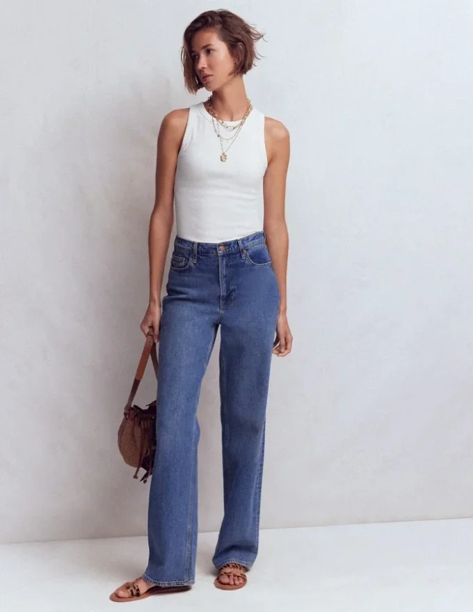 Lyra Ribbed Cotton Tank White Lyra Ribbed Cotton Tank White