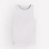 Lyra Ribbed Cotton Tank White Lyra Ribbed Cotton Tank White