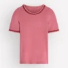 Maddie Trim Detail T-Shirt Vintage Rose Maddie Trim Detail T-Shirt Vintage Rose