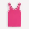Maddie Trim Detail Vest Pink Peony Maddie Trim Detail Vest Pink Peony