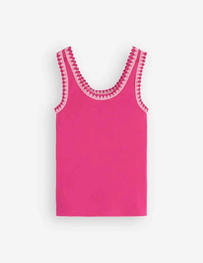 Maddie Trim Detail Vest Pink Peony Maddie Trim Detail Vest Pink Peony