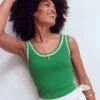 Maddie Trim Detail Vest Shamrock Green Maddie Trim Detail Vest Shamrock Green