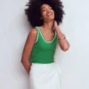 Maddie Trim Detail Vest Shamrock Green Maddie Trim Detail Vest Shamrock Green