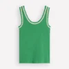 Maddie Trim Detail Vest Shamrock Green Maddie Trim Detail Vest Shamrock Green