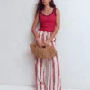 Maddie Trim Detail Vest Terracotta Red Maddie Trim Detail Vest Terracotta Red