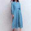 Mae Linen Blend Shirt Dress Blue Heaven Mae Linen Blend Shirt Dress Blue Heaven