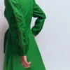 Mae Linen Blend Shirt Dress Highland Green Mae Linen Blend Shirt Dress Highland Green