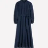 Mae Linen Blend Shirt Dress Navy Mae Linen Blend Shirt Dress Navy