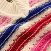 Maeve Textured Cotton Jumper Multi Stripe