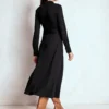 Marcia Jersey Shirt Dress Black Marcia Jersey Shirt Dress Black