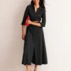Marcia Jersey Shirt Dress Black Marcia Jersey Shirt Dress Black