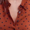 Marcia Jersey Shirt Dress Burnt Orange, Navy Spot Marcia Jersey Shirt Dress Burnt Orange, Navy Spot