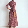 Marcia Jersey Shirt Dress Burnt Orange, Painted Dot Marcia Jersey Shirt Dress Burnt Orange, Painted Dot