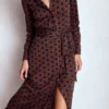 Marcia Jersey Shirt Dress French Navy, Square Geometric