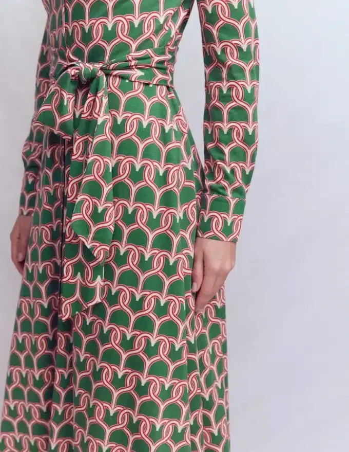 Marcia Jersey Shirt Dress Hunter Green, Heart Link Marcia Jersey Shirt Dress Hunter Green, Heart Link