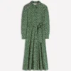 Marcia Jersey Shirt Dress Hunter Green, Painted Dot Marcia Jersey Shirt Dress Hunter Green, Painted Dot