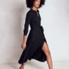 Marcia Jersey Shirt Dress Navy Marcia Jersey Shirt Dress Navy