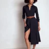 Marcia Jersey Shirt Dress Navy Marcia Jersey Shirt Dress Navy