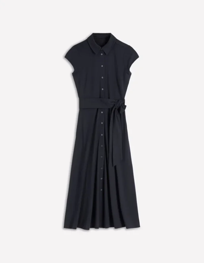 Marcia Jersey Shirt Dress Navy Marcia Jersey Shirt Dress Navy