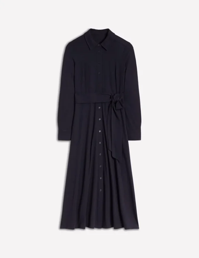 Marcia Jersey Shirt Dress Navy Marcia Jersey Shirt Dress Navy