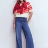 Margot Puff Sleeve T-Shirt Warm Ivory Hearts Margot Puff Sleeve T-Shirt Warm Ivory Hearts