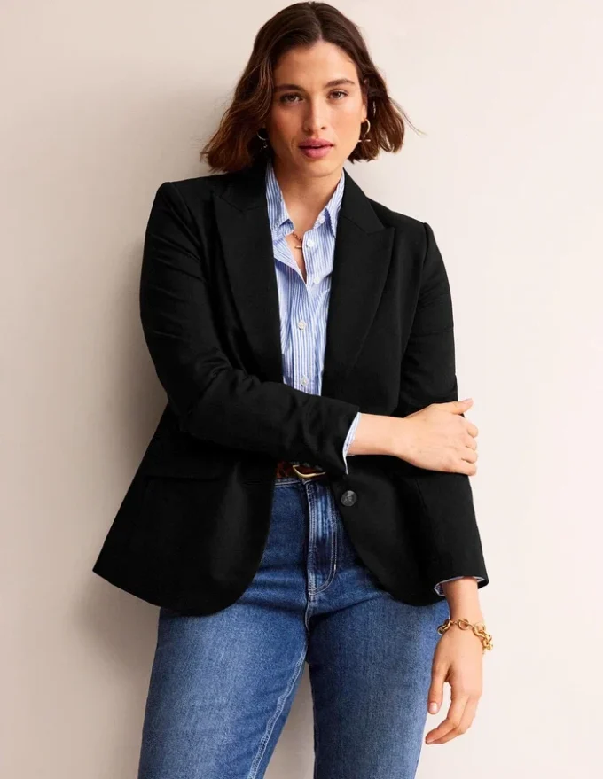 Marylebone Ponte Blazer Black