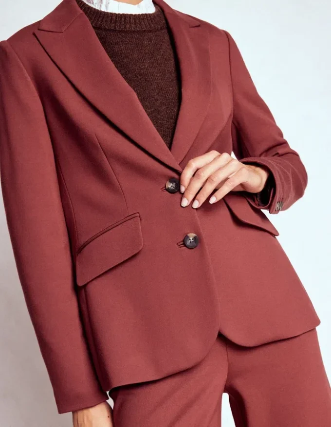 Marylebone Ponte Blazer Chestnut