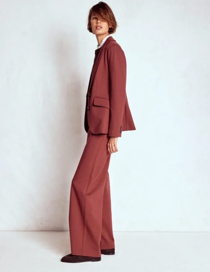Marylebone Ponte Blazer Chestnut