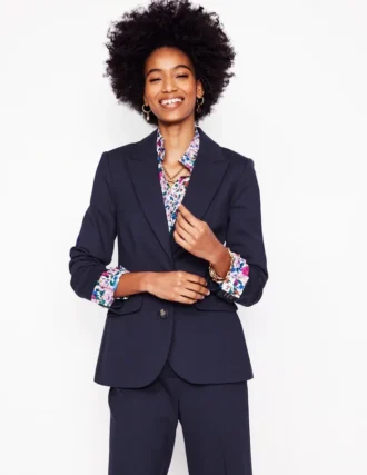 Marylebone Ponte Blazer Navy